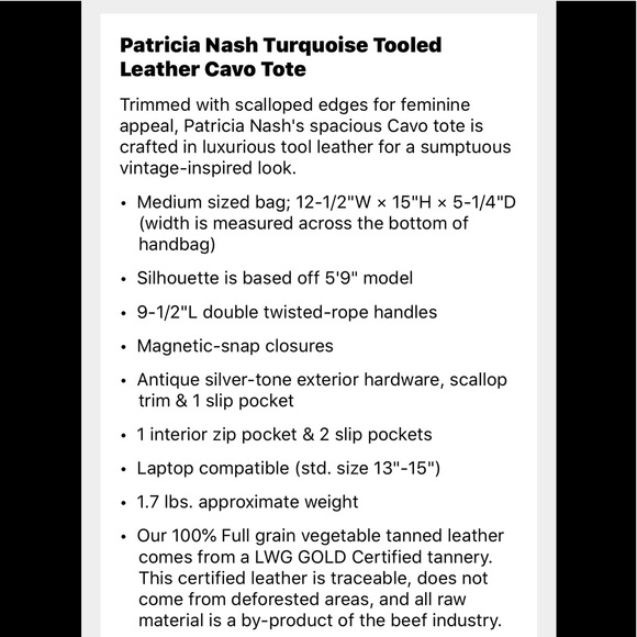 Patricia Nash Cavo tote - Picture 3 of 15